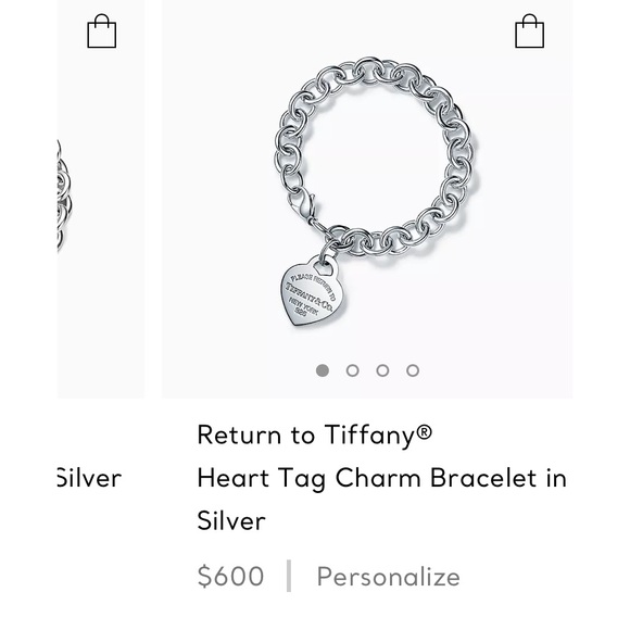 Tiffany & Co. blueish/greenish Enamel Return to Tiffany Heart Tag Bracelet - Picture 12 of 12